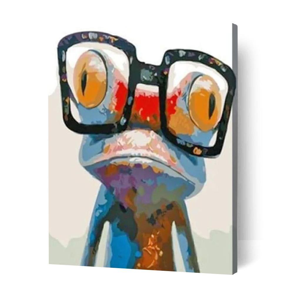 Frog With Glasses - Fisher Paint By Number Kits Australia