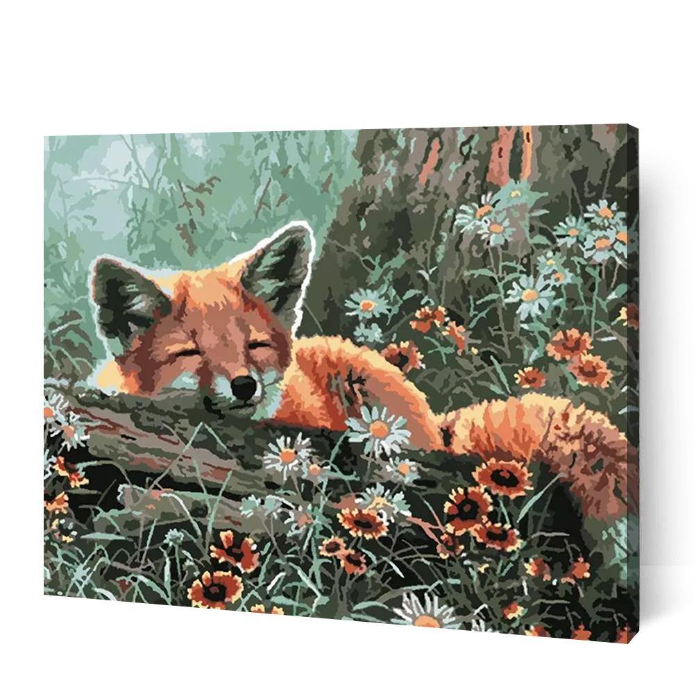 Sleeping Fox - Paint Art Australia