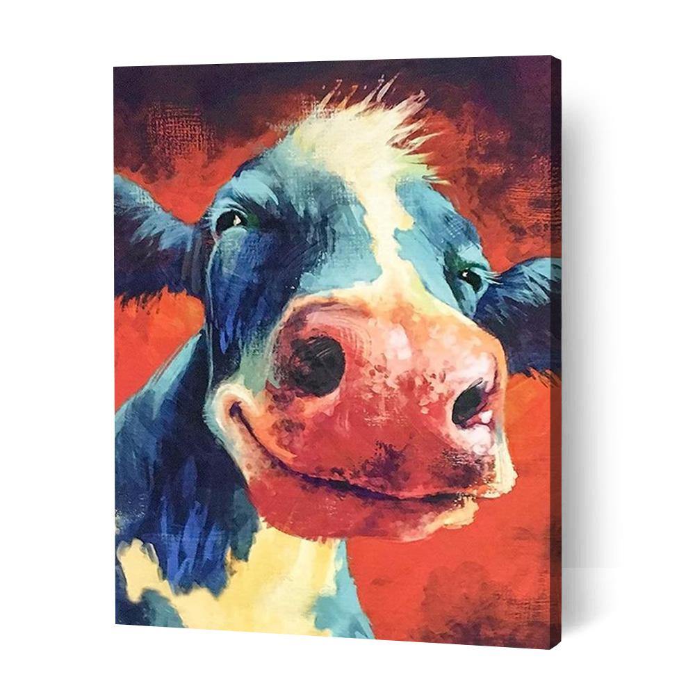 Smiling Cow - Paint Art Australia